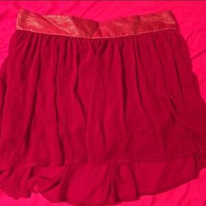 Hollister Red Skater Skirt